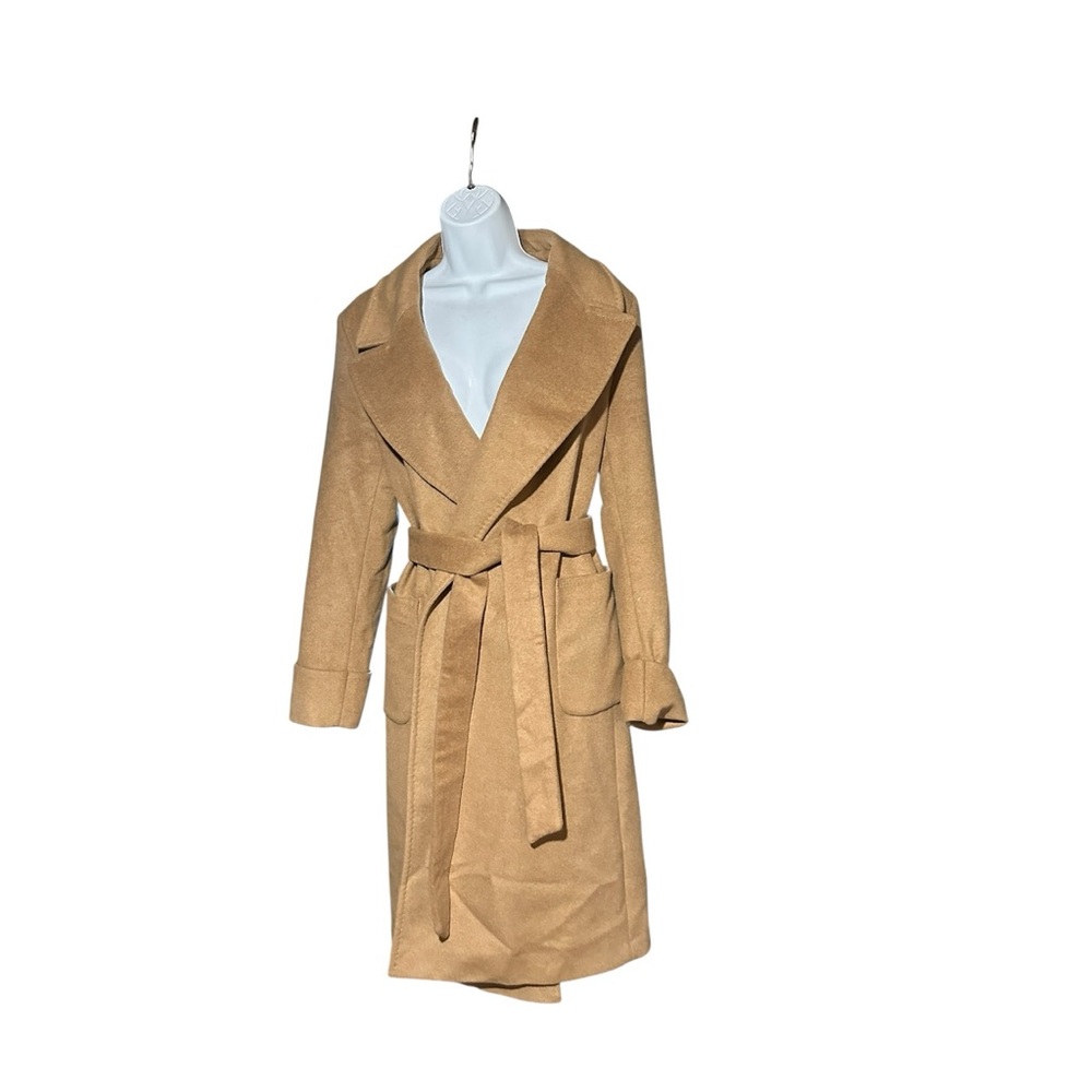 Ralph Lauren Women’s Long Wrap Around Wool Blend Coat